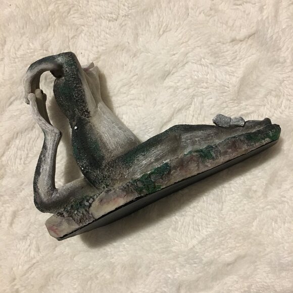 'Welcome' Yoga Frog + Butterflies Garden Statue - Picture 4 of 11